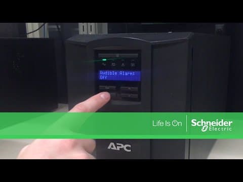 Muting Audible Alarms on APC Smart-UPS SMT & SMX Series | Schneider Electric Support