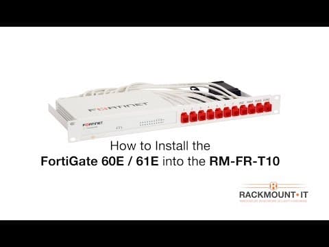 FortiGate 60E/60E-POE/60E-DSL/60F/61E/61F/FortiADC 60F - Rack Mount Kit Installation - RM-FR-T10