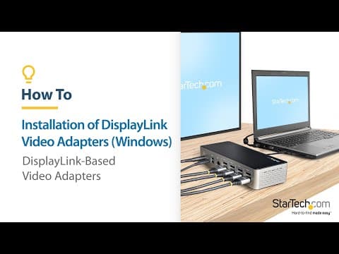 How to Install DisplayLink Video Adapters (Windows) | StarTech.com