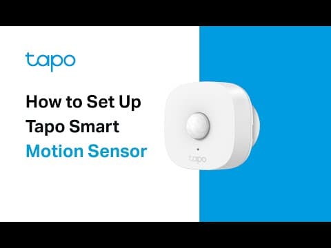 How to Set Up Your Tapo Smart Motion Sensor (Tapo T100)
