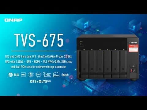 QNAP's Latest TVS-675 8-Core 6 Bay NAS Overview and Demo
