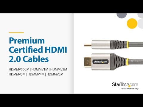 High Speed Ultra HD 4K 60Hz HDMI Cable with Ethernet / HDMMV2M | StarTech.com