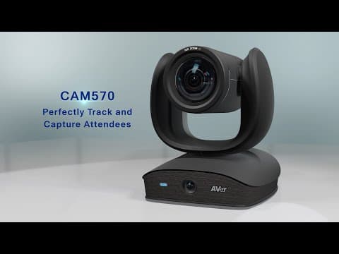 AVer CAM570 Intro Video | 4K Dual Lens Audio Tracking Camera for Medium and Large Rooms