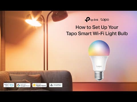 How to Set Up a Tapo Smart Wi-Fi Light Bulb (Bluetooth Setup) - Tapo L535E
