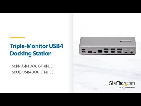 Triple-Monitor USB4 Docking Station | StarTech.com