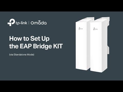 How to: Set Up Omada EAP Bridge KIT (Standalone Mode)