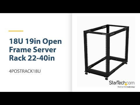 18U 19" Open Frame Server Rack - 4POSTRACK18U | StarTech.com