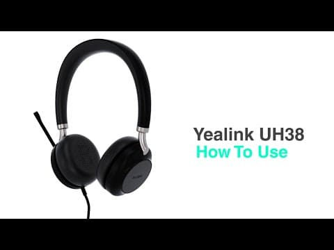 Yealink UH38 Premium USB Headset How To Use