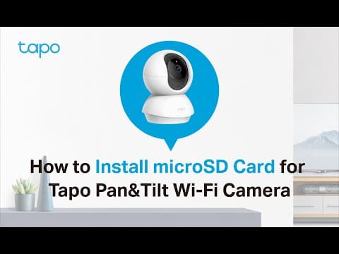 How to Install microSD Card for Tapo Pan&Tilt Wi-Fi Camera: Tapo C200/Tapo C210/ TC70