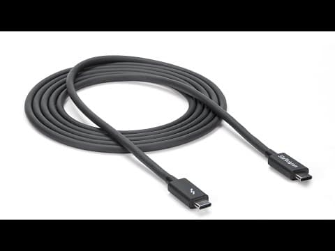 2m Thunderbolt 3 (20Gbps) USB-C Cable - TBLT3MM2M | StarTech.com