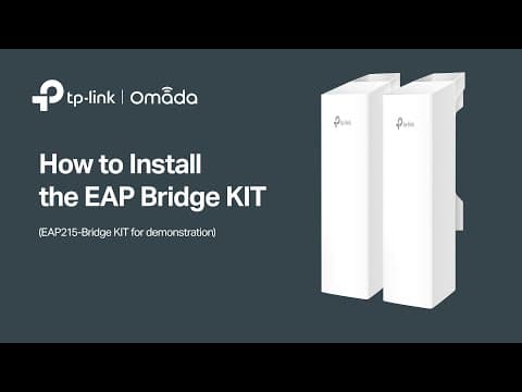 How to: Install the Omada EAP Bridge KIT (EAP215 Bridge KIT for demonstration)
