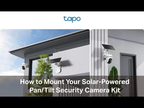 How to Mount Your Solar-Powered Pan/Tilt Security Camera Kit (Tapo C610 KIT/C630 KIT/C615G KIT)