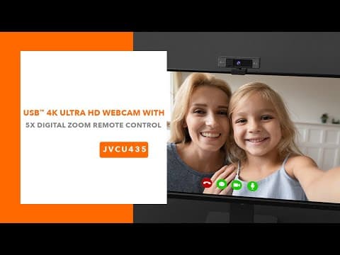 j5create USB™ 4K ULTRA HD Webcam with 5x Digital Zoom Remote Control