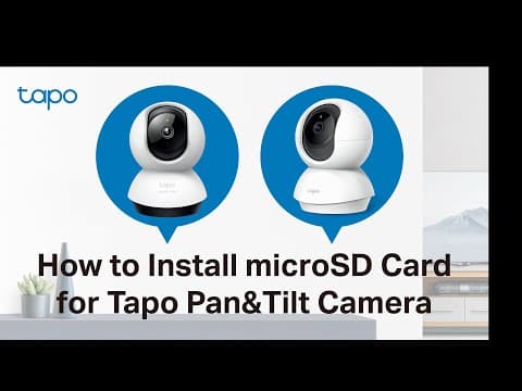 How to Install microSD Card for Tapo Pan&Tilt Camera (Tapo C220/TC71) | TP-Link