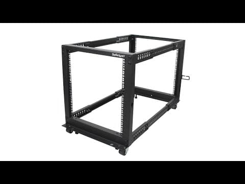 12U Adjustable Depth Open Frame 4 Post Server Rack - 4POSTRACK12U | StarTech.com