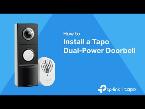 How to Install a Tapo Dual Power Doorbell Tapo D235 & TD25