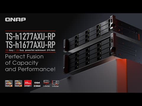 TS-h1277AXU-RP / TS-h1677AXU-RP: Enterprise NAS with an AMD Ryzen 7000 Series CPU, DDR5, PCIe Gen 4