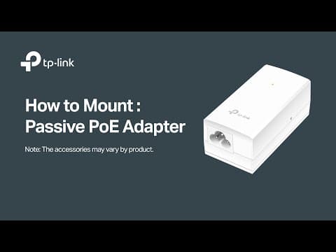 How to Mount the Passive PoE Adapter