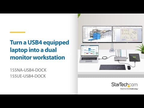USB4 Docking Station USB-C (40Gbps), 2x HDMI | StarTech.com