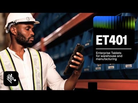 ET401 Enterprise Tablets for Warehouse and Manufacturing | Zebra