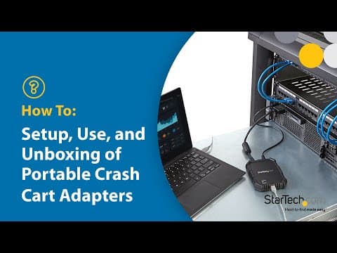 How to setup and use Laptop as KVM console / NOTECONS01 / NOTECONS02 / NOTECONS02X | StarTech.com