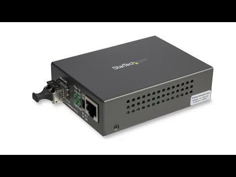 Gigabit Ethernet Fiber Media Converter - Compact - 850nm MM LC - 550m - MCM1110MMLC | StarTech.com