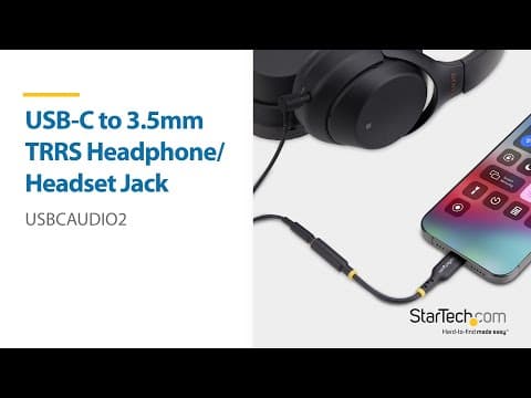 USB-C Audio Adapter to 3.5mm TRRS Jack