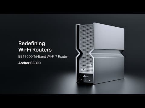 Archer BE800 - BE19000 Tri-Band WiFi 7 Router with built-in LED screen