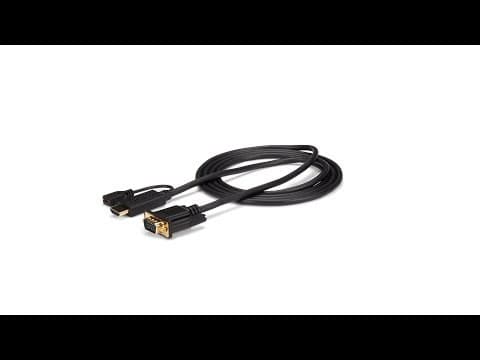 6ft HDMI to VGA Active Converter Cable - HD2VGAMM6 | StarTech.com