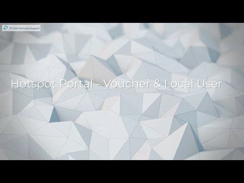 Omada SDN Video-How to configure Local User & Voucher Portal on TP-Link Omada SDN Controller