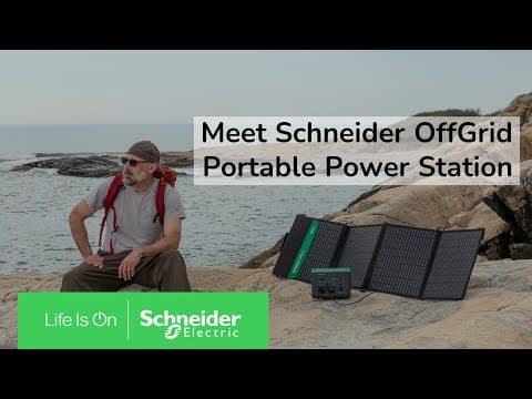 Discover Schneider Electric's Offgrid Portable Power Station Ft. Schuko Outlets