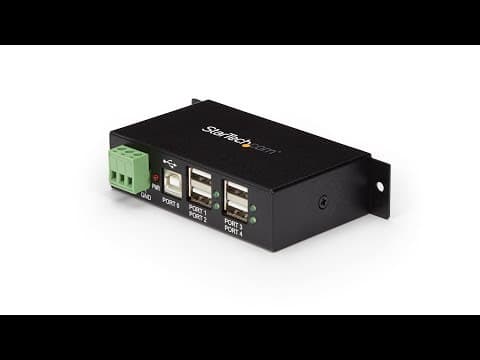 4-Port Industrial USB 2.0 Hub with ESD Protection - ST4200USBM | StarTech.com