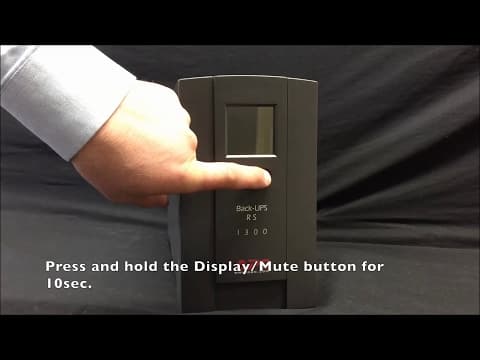 Configuring Back-UPS XS/RS LCD UPS for Full-Time Display Mode