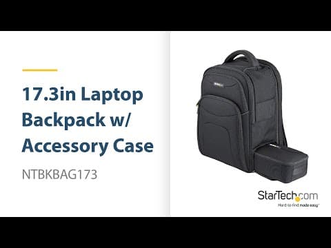17.3" Tech Backpack with Removable Accessory Organizer Case - NTBKBAG173 | StarTech.com