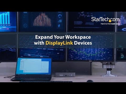 How to Connect 8 Displays Using just 1 Dock & 2 Adapters | StarTech.com