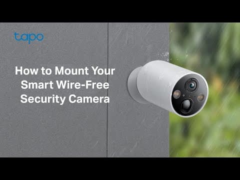 How to Mount Your Tapo Smart Wire-Free Security Camera (Tapo C425/TC85) | TP-Link