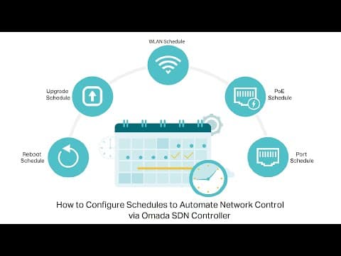 How to: Configure Schedules to Automate Network Control via Omada SDN Controller