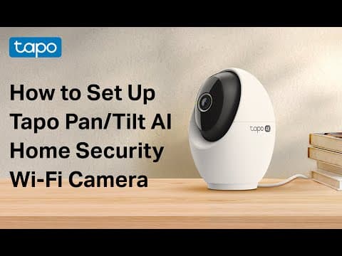 How to Set Up Tapo Pan/Tilt AI Home Security Wi-Fi Camera | Tapo C260