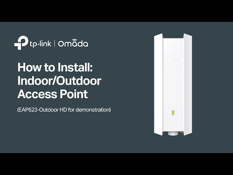 How to: Install Omada Indoor&Outdoor Access Point (EAP623 Outdoor HD for demonstration)
