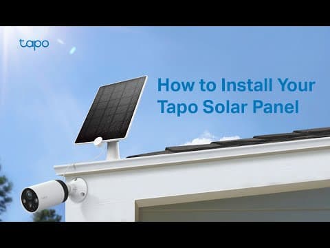 How to Install Your Tapo Solar Panel (Tapo A200) | TP-Link