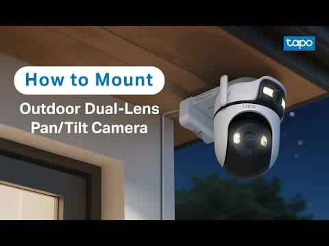 How to Mount Outdoor Dual-Lens Pan/Tilt Security Camera (Tapo C545D/TC47) | TP-Link