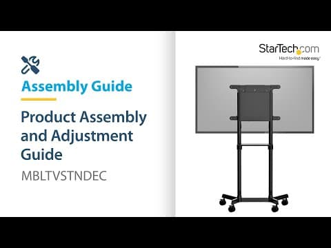 How to Assemble - Mobile TV Cart, 37-70" Displays