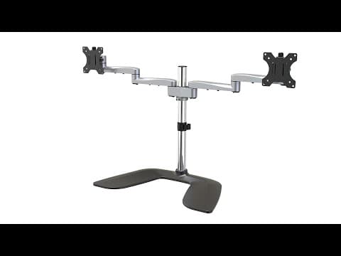 ARMDUALSS Dual Monitor Stand - Ergonomic Desktop Monitor Stand for up to 32" VESA Displays