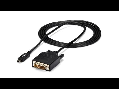 6.6 ft. (2m) USB-C to DVI Cable - CDP2DVIMM2MB | StarTech.com