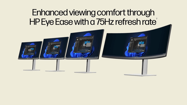 HP E-Series G5 Monitors Annotated 360-Spin