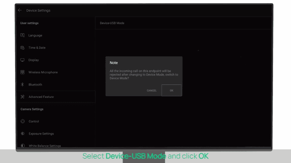 Wired Device Mode