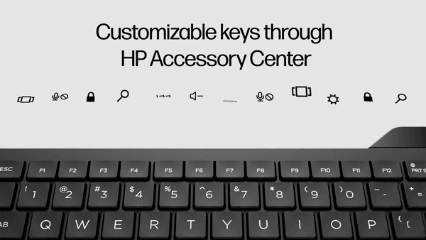 HP 475 Dual Mode Wireless Keyboard Jet Black Product Demo Video