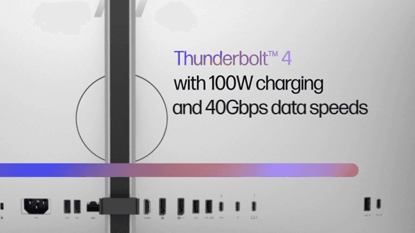 HP Series 7 Pro 27 4K Thunderbolt 4 Monitor-727pk Silver Annotated 360-degree Spin Video 78 sec - English for EMEA