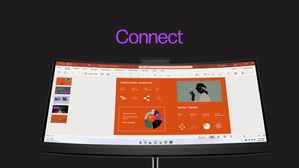 HP Series 7 Pro 39.7 inch 5K2K Conferencing Monitor - 740pm - Product Demo Video 69 Sec - English for EMEA