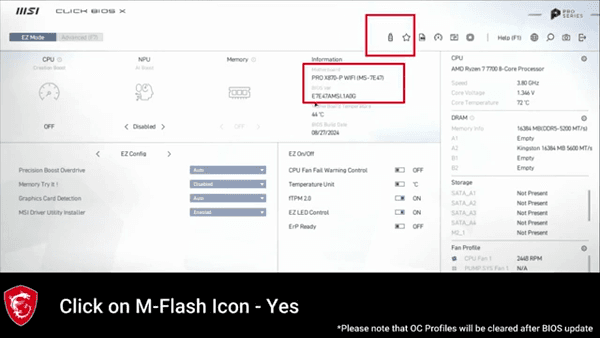 HOW-TO Update BIOS in Click BIOS X Using M-Flash